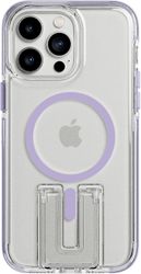 Tech 21 Tech21 Iphone 14 Evocrystal Kick Magsafe -jalustakotelo Lila / kirkas
