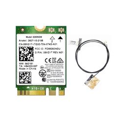 8260 8260NGW WiFi-kortti + 2XAntenna 2.4G / 5Ghz 867M Bluetooth 4.2 NGFF M.2 WiFi langaton korttimoduuli Vihreä