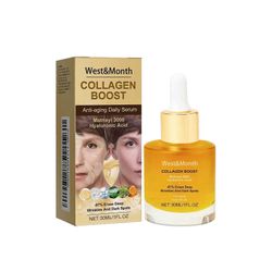 unbrand Collagen Boost Anti-Aging -seerumi, Kollageenipeptidi ryppyjä estävä seerumi, Kollageenikasvoseerumi ihon kiristämiseen ja kohottamiseen, t...