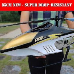 3,5-kanavainen 80 cm erittäin suuri kauko-ohjattava lentokone törmäyksenkestävä kaukosäädin ulkoilma-lentokoneen helikopteri gold1Vara-akku