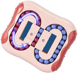 Roterende Magic Cube Fidget Spinner Legetøj til børn Puslespil Pædagogisk festinteraktion Børns legetøjsgaver Rød