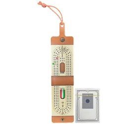 Perinteinen puinen Cribbage-lautapelisetti perheelle