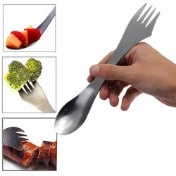 Kniv Gaffel Spoon Picnic Camping Bestik Service Multi Tool Redskab Køkken Tilbehør