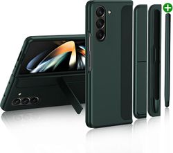 HOH För Samsung Galaxy Z Fold 5-fodral med S Pen, utbytbar S Pen-hållare &; Kickstand Matte Z Fold 5-fodral, stötsäker repskydd Grön For Galaxy Z F...