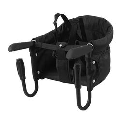 Nopea pöytätuoli vauvan syömiseen, helppo puhdistaa, vakaa vauvan ruokailutuoli 6 kuukauden - 3 vuoden ikäisille lapsille Klassinen musta