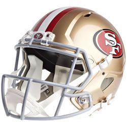 Riddell nopeus replica jalkapallo kypärän - San Francisco 49ers Kultaa
