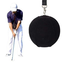 Linaja golf swing trener ball med smart oppblåsbar, assist korreksjon trening svart