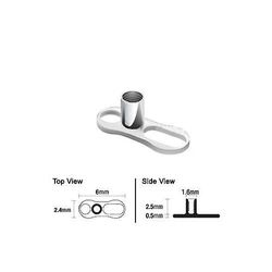 BodyJewelryOnline 2 Hul titanium dermal anker base