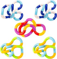 5 kpl Tangle Fidget Toy isty Fidget Toy Stress Relief Stim Silent Lapsille Ja Aikuisille - J