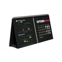 Vuoden 2025 F 1 -pöytäkalenteri VUODEN 2025 FORMULA1 KALENTERI A Vapaa koko Black