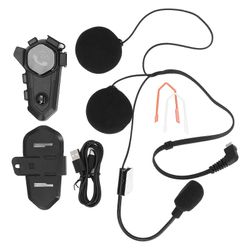 Moottoripyörän Bluetooth-kuulokkeet DSP melua vaimentava stereo IP67 vedenkestävä langaton moottoripyörän sisäpuhelin mikrofonilla ajamiseen, hiiht...