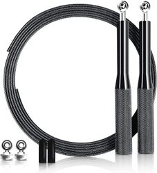 Mikasa Sjippetov, speed rope med skridsikkert premium aluminiumshåndtag og kuglelejer, justerbart sjippetov