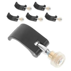 kävelysauvan lukko vaellussauvon lukon kahva ulkoinen lukko vaelluskeppi vaellus kiipeily 5,30x1,70x1,30cm säänkestävyys 6kpl Musta 5.30X1.70X1.30CM