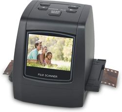 22 megapikselin All-in-1-elokuva- ja diaskanneri, muuntaa 35 mm 135 110 126- ja Super 8 -elokuvat/diat/negatiivit digitaalisiksi jpg-valokuviksi, s...