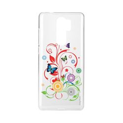 Crazy Kase Skrog til Xiaomi Redmi 9 Fleksible sommerfugle og cirkler