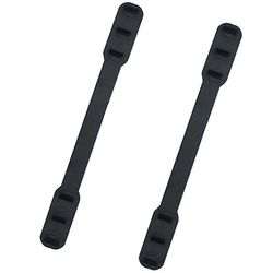 Liltop Anti-stamme ansigtsmaske rem forlængelse ørebeskytter soft hook spænde band justerbar Sort 5PCS