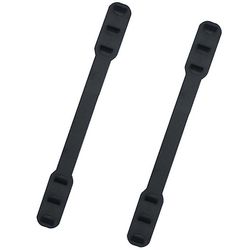 Liltop Anti-stamme ansigtsmaske rem forlængelse ørebeskytter soft hook spænde band justerbar Sort 2PCS