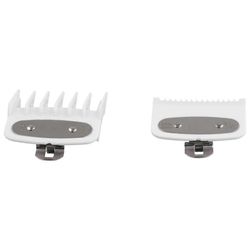1,5 mm / 4,5 mm hiustenleikkuri Combs Guide Kit Hiustrimmerin suojukset Hiustenleikkurin kiinnikkeet 2PCS Valkoinen