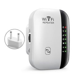 300Mbps langatonSignalRepeater 2.4G WiFi-alueetExtenderit InternetBooster-hyvä Valkoinen EU Plug