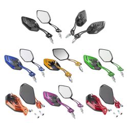 Yleiskäyttöinen 360 säädettävä moottoripyörän sivupeilit 8/10mm punainen takanäkymän vaihto Violetti