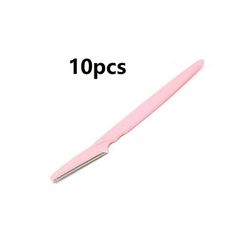 10 stk/mye øyenbryn trimmer blad forme kniv ansiktsblad hårfjerning 10pcs rosa