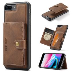 Magnetiskt avtagbart fodral för Iphone 8 Plus &; 7 Plus Brown