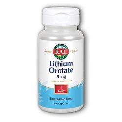 Kal Litium orotaatti, 5 mg, 60 korkkia (pakkaus 1)