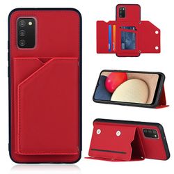 Gangxun Sag for Samsung Galaxy A02s Vintage Cuir Cover Læderetui Kofanger - Noir