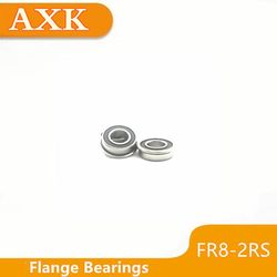 Ægte Axk 10stk Fr8rs Flangede kugler med høj præcision Abec-3 Z2v1 Fr8-2rs 1/2" X 1-1/8" 5/16" Tommer 12,7x28.575x7.938mm