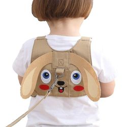 Vauvan taaperoiden turvahihnat - Lasten turvavaljaat kävelyyn, kadonneiden vyön säädettävät vauvat ja pikkulapset (beige pentu)