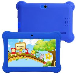 7-tums Barnens Tablet Dator Android Surfplattor Barns Tidig Utbildning Lärande Maskin Förälder Blå