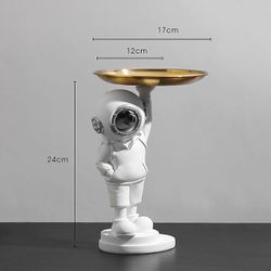 Fantasia Nordic Diving Astronaut Ornaments Veranda Key Opbevaring Stue Tv Kabinet Desktop Home Creative Soft Dekorationer sølv