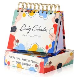 Motivoiva inspiroiva päiväkalenteri inspiroivilla lainauksilla Eloisat värit englantilaiset kirjaimet 365 päivän kalenteripöytä sisustus toimistota...