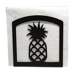Village Wrought Iron Ananas serviet holder 5 3/4 In. W x 6 i. H Sort