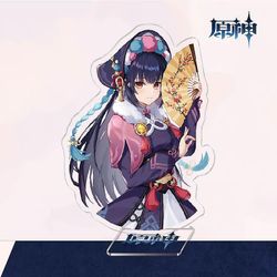 To-dimensionelle Yuanshen Spil Thunder General Gan Yu Walnut Akryl Beslag Style 30