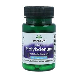 Swanson Albion Chelated Molybdenum, 400mcg 60 vegetable capsules