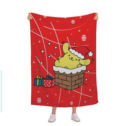 Christmas Sanrio Trykt tæppe Sød Kitty Cat Flannel Tæppe 2 Stil 5 75*100cm