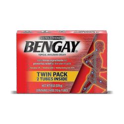 Erittäin vahva Bengay-kipua lievittävä voide, 2 ea