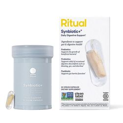 Ritual Synbiotic+ - Probioottinen, Prebioottinen, Postbioottinen, 3-in-1 Formula Suoliston Terveydelle Ja Ruoansulatusta Tukevat Vegaanikapselit - ...