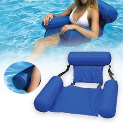 Kesä puhallettava taitettava kelluva rivi Uima-allas Vesi Riippumatto Ilmapatjat Bed Beach Vesi Urheilutuoli tuoli