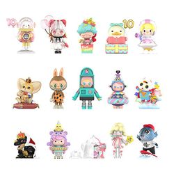 Bicaco Popmart 10-årsjubileum Limited Blind Box Caixa Sorpresa Kawaii Flicka Födelsedagspresent Gissa Väska Action Anime Figurer Leksaker 15 bekräf...