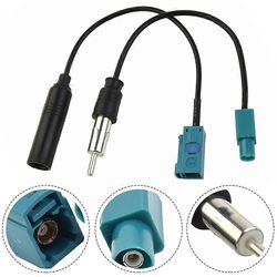 Vehicle Antenna 2kpl autoradioantennisovitin Fakra Z -pistoke DIN-pistokkeeseen auton ääniantennimuuntimelle urospuolinen antennipistoke radiomuunn...