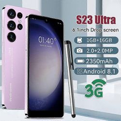 S23 Ultra Android -älypuhelin 6,1 tuuman HD Dual Standby -korttipaikka 1+16G Muistituen laajennus 128g Vaaleanpunainen