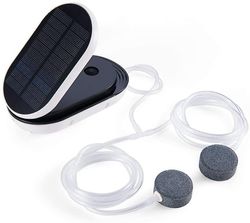 Linkrunning 3 Arbejdstilstande Flip Air Pump Solar Air Pump Oxygenator Vand Oxygen Pump Dam Aerator Akvarium15.5 x 13.5 x 5.5cm