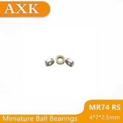 Skyndte Mr74rs med Abec-3 (10stk) 4 * 7 * 2.5 mm miniature Mr74-2rs kuglelejer Rs Mr74 2rs med orange forseglet L-740d