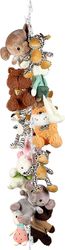 Plastleksakskedja Arrangör fylld djurförvaringskedja med 20 st plastklämmor