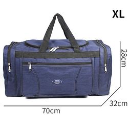 Bags Oxford Vandtæt Mænd Rejse Tasker Håndbagage Big Travel Bag Business Stor kapacitet Weekend Duffle Travel Bag xL-blå