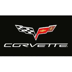 3x5 Ft Corvette -lippu sisustukseen 60 x 90cm