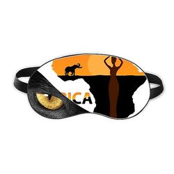 Afrika Kort Savanna Elephant Life Eye Head Rest Mørk Kosmetologi Shade Cover
