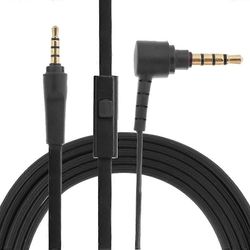 100AAP 100ABN -kaapelin vaihto aux-äänijohto mikrofonilla SONY 100ABN 100AAP: lle Musta